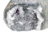 Purple Amethyst Geode with Polished Face - Uruguay #233631-3